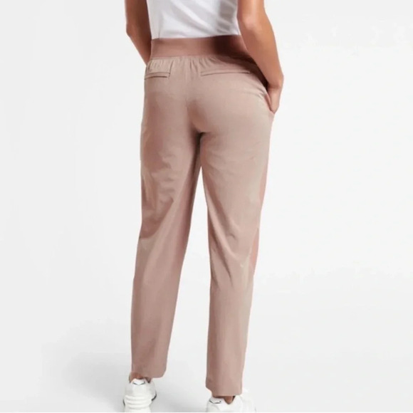 Athleta Brooklyn Textured Ankle Pant in Grain Camo Mocha Latte - Picture 4 of 9